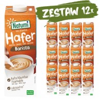 Natumi - 12x Napój owsiano - sojowy barista bez dodatku cukrów BIO 1l