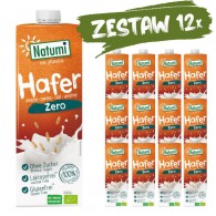 Natumi - 12x Napój owsiany nie zawiera cukrów bezglutenowy BIO 1l