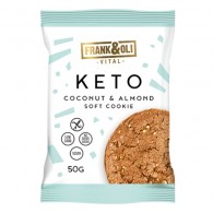 Frank&Oli - Bezglutenowe miękkie ciasteczko KETO kokos & orzech nerkowca 50g