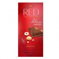 Red - Czekolada RED mleczna bez cukru z orzechami 100g