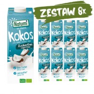 8x Napój kokosowy bez cukru BIO 1l