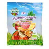 Okovital - Żelki owocowe z witaminą c bez laktozy bezglutenowe BIO 100g