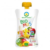 Bio Food - Mus mango-bananowo-jabłkowy bezglutenowy BIO 90g