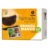 Oxfam - Herbata czarna o smaku mango pomarańcza fair trade BIO (20 x 1,8g)