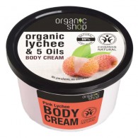 Organic Shop - Krem do ciała odżywczy Różowe Liczi 250ml