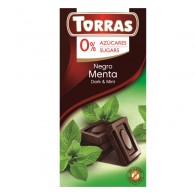 Torras - Czekolada gorzka z miętą bez dodatku cukru 75g