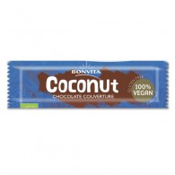 Baton z nadzieniem kokosowym w polewie z czekolady kuwertura bezglutenowy BIO 40g