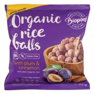 Chrupki ryżowe ze śliwkami i cynamonem bezglutenowe BIO 55g (krótki termin)