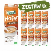 Natumi - 8x Napój owsiano - sojowy barista bez dodatku cukrów BIO 1l 