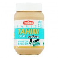 Primavika - Tahini Active jasne wzbogacone białkiem 460g (krótki termin)