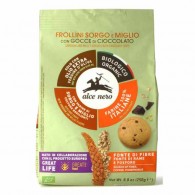 Alce Nero - Ciastka z sorgo i prosa z dodatkiem czekolady i oliwy z oliwek extra virgin (14,5 %) BIO 250g