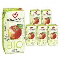 Hollinger - 5x Nektar jabłkowy bez dodatku cukrów BIO 200ml