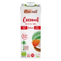 Ecomil - Napój kokosowy bez cukru bezglutenowy BIO 1l
