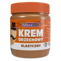 NaturaVena - Krem orzechowy klasyczny 100 % bez dodatku soli i cukrów 340g