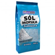 NaturaVena - Sól morska drobno mielona jodowana 500g