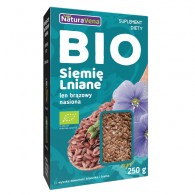 NaturaVena - Len brązowy BIO 250g