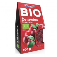 NaturaVena - Żurawina słodzona cukrem trzcinowym BIO 100g