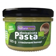 NaturaVena - Pasta z nasion konopi z ciecierzycą i szpinakiem BIO 185g