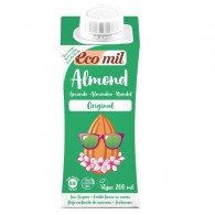 Ecomil - Napój migdałowy słodzony syropem z agawy bezglutenowy BIO 200ml