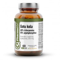 Gotu kola 40% triterpenów 10% azjatykozydów 60 kaps Vcaps® (krótki termin)