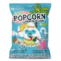 Popcorn z niebieskiej kukurydzy z olejem kokosowym i solą himalajską bezglutenowy BIO 20g