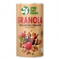 OneDayMore - Granola Gorzka Czekolada z malinami 450g