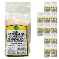 Smakosz - 12x Sól Kamienna Kłodawska różowa pół-gruboziarnista 1kg