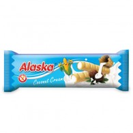 Alaska - Rurki kukurydziane nadziewane kremem o smaku kokosowym bezglutenowe 18g