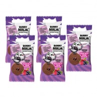 Bunny Ninja - 5x Przekąska owocowa o smaku jabłko-malina-czarna porzeczka 15g