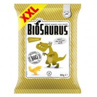 Chrupki kukurydziane Dinozaury o smaku serowym XXL bezglutenowe BIO 100g