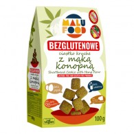 Malu Food - Ciastka kruche z mąką konopną bezglutenowe bez dodatku cukru 100g