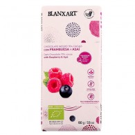 Blanxart - Czekolada gorzka 70% z malinami i acai bezglutenowa BIO 100g