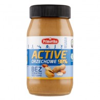 Primavika - Pasta z prażonych orzeszków ziemnych active bez dodatku soli i cukru bezglutenowa 470g