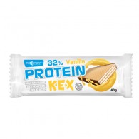 Maxsport - Wafelek proteinowy z kremem o smaku waniliowym w polewie kakaowej bezglutenowy 40g