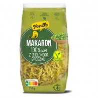 Novelle - Makaron proteinowy z groszku zielonego świderki 250g