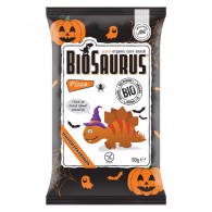 Chrupki kukurydziane Dinozaury HALLOWEEN o smaku pizzy bezglutenowe BIO 50g