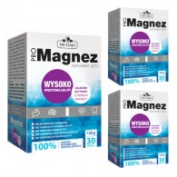 Dr Gaja - 3x ProMagnez Cytrynian Magnezu 100% RWS 120g 30saszetek