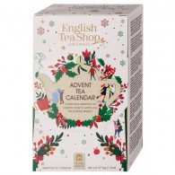 English Tea Shop Organic - Kalendarz adwentowy biały herbaty i herbatki BIO 13smaków (25x1,5g) 37,5g