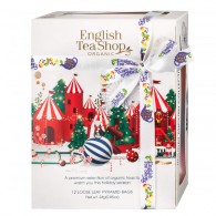English Tea Shop Organic - Zestaw herbat świątecznych piramidki Holiday WHITE (12x2) BIO 24g