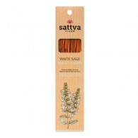 Sattva - Kadzidło indyjskie biała szałwia 15szt. 30g