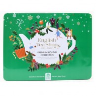 English Tea Shop - Zestaw herbatek Premium Holiday Collection w ozdobnej zielonej puszcze BIO 54g