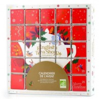 English Tea Shop Organic - Zestaw herbatek świątecznych Kalendarz Adwentowy PUZZLE czerwony BIO 50g