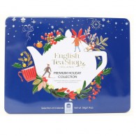 English Tea Shop - Zestaw herbatek Premium Holiday Collection w ozdobnej niebieskiej puszce BIO 54g