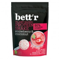 Bett’r - Shake proteinowy truskawka i kokos bez dodatku cukru BIO 450g