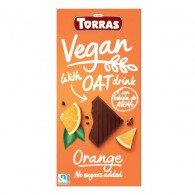 Torras - Czekolada wegańska z ekstraktem owsianym i pomarańczą bez dodatku cukru 100g