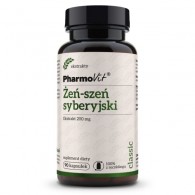 PharmoVit - Żeń szeń syberyjski  Eleutherococcus senticosus ekstrakt 20:1 90kaps.