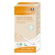 Silver Care - Tampony bawełniane z aplikatorem super plus 14szt
