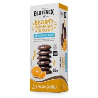 Glutenex - Biszkopty pomarańczowe w czekoladzie bez dodatku cukrów bezglutenowe 80g