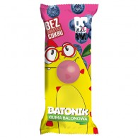 BeRaw - Baton bez dodatku cukru Guma Balonowa 25g (krótki termin)