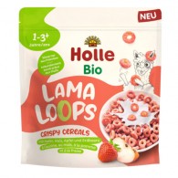 Holle - Kółeczka zbożowe jabłkowo - truskawkowa lama bez dodatku cukrów od 1 roku BIO 125g